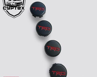 Toyota Camry Avalon Center Cap Set: Matte Black TRD Wheels OEM