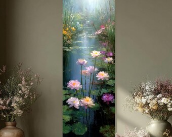 Monet Water Lilies Canvas Print: Impressionist Pastel Lily Pond Art