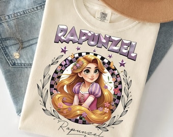 Camiseta de la Princesa Rapunzel de Enredados de Disney, camiseta con el Castillo de Corona y linternas flotantes de Pascal, vive tu sueño, regalo para ella, viaje de chicas a Disneyland