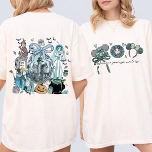 Camiseta vintage de la Mansión Embrujada de doble cara Comfort Colors®, camiseta Stretching Room, camiseta de la Mansión Embrujada de 1969, camiseta para viaje de Halloween a Disneyland