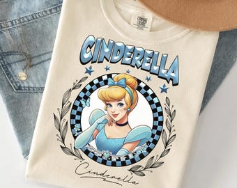 Camiseta de la Princesa Cenicienta, Camiseta de Cenicienta en acuarela, Camiseta con orejas de Minnie, Conjunto Disney, Camiseta de Cenicienta Disney, Camiseta del Castillo Disney