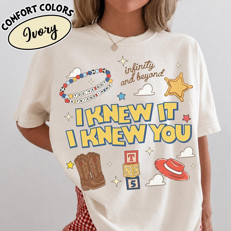 Retro I Knew It I Knew You Were Turning 5 Shirt, Swifts and Toy Story 5 Shirt, Disneyland Swifts Toy Story 5 Birthday,Toy Story Birthday tee image 2