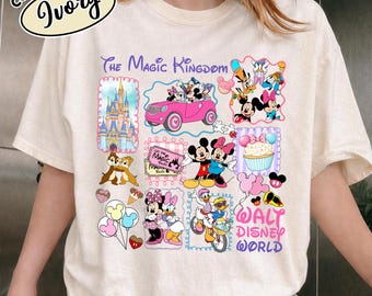 Camiseta vintage de Mickey y sus amigos de Disneyworld, camisetas retro de Mickey y sus amigos, camiseta de Walt Disneyworld, camiseta de viaje de Disney 2026