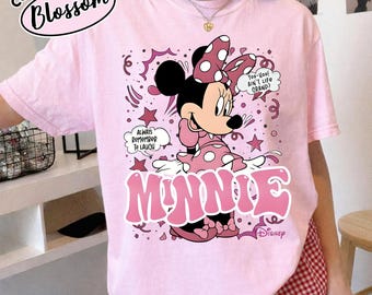 Comfort Colors Minnie Shirt, Cute Minnie Shirts, Retro Minnie T-shirt, Mouse Shirt, Family Vacation Tshirt, Family Trip, Mickey Lover Gift