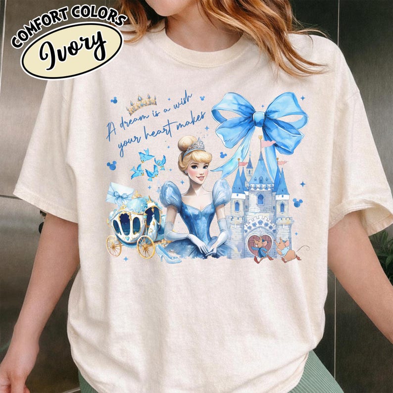 Camiseta retro de princesas Disney, camiseta Disney acuarela, camiseta de la princesa Ariel Disney, Rapunzel y Tiana Disney, camiseta de viaje Disney, princesa Bella imagen 4