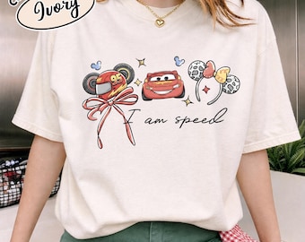 Camiseta de Rayo McQueen de Disney Cars, sudadera de carreras con bandera a cuadros del 95, camiseta de equipo de boxes para cumpleaños de niño, regalo de vacaciones familiares de Disney