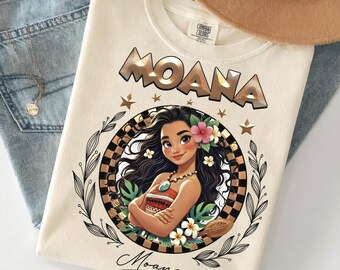 Camiseta retro de la princesa Moana de Disney, camiseta de la princesa Ariel de Disney, camiseta de Rapunzel y Tiana de Disney, parque Magic Kingdom, camiseta de princesa Disney