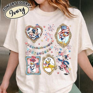 Mickey and Friends 4th July 2026 Shirt, Disney Independence Day Tee, Disneyland Family, Walt Disney World T-shirt image 1