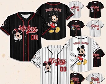 Personalize Disney Donal Duck Jersey Collection Awesome, Custom Adult Kid Youth Baseball Jersey Collection Choose Style, Disney Outfit