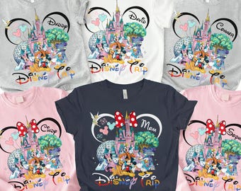 Camiseta personalizada de viaje a Disney 2026, camiseta de viaje a Disney, camiseta de vacaciones familiares de Disney, camiseta familiar a juego de Disney, camiseta familiar de Disney World 2026