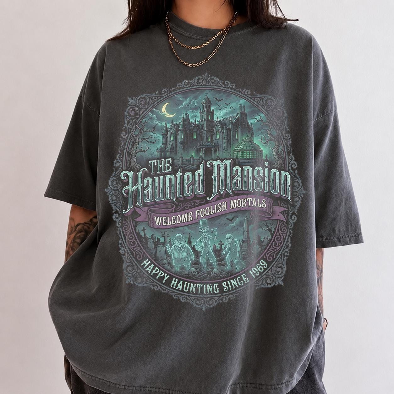 ホーンテッドマンションtシャツ - Etsy 日本