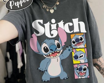 Camiseta Disney con orejas de Mickey y Stitch, camiseta familiar a juego de Disneyland, camiseta Magic Kingdom, regalo de cumpleaños de Disney para niño y niña, camiseta de WDW