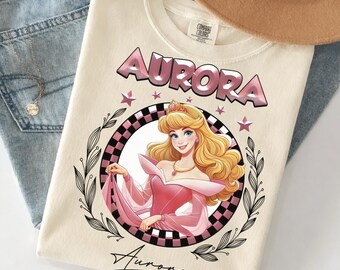 Camiseta de Aurora de Disney, Camiseta de la Princesa de la Bella Durmiente, Camiseta de la Princesa Aurora de Disney, Camiseta de Aurora del Castillo de Disney, Camiseta de Princesa para Viaje a Disney