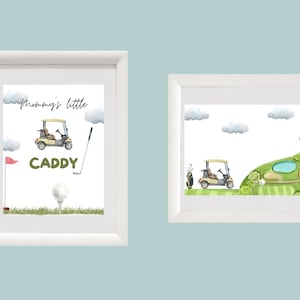 Daddy&#39;s Little Caddy, Mommy&#39;s Little Caddy, Golf landscape - gender neutral