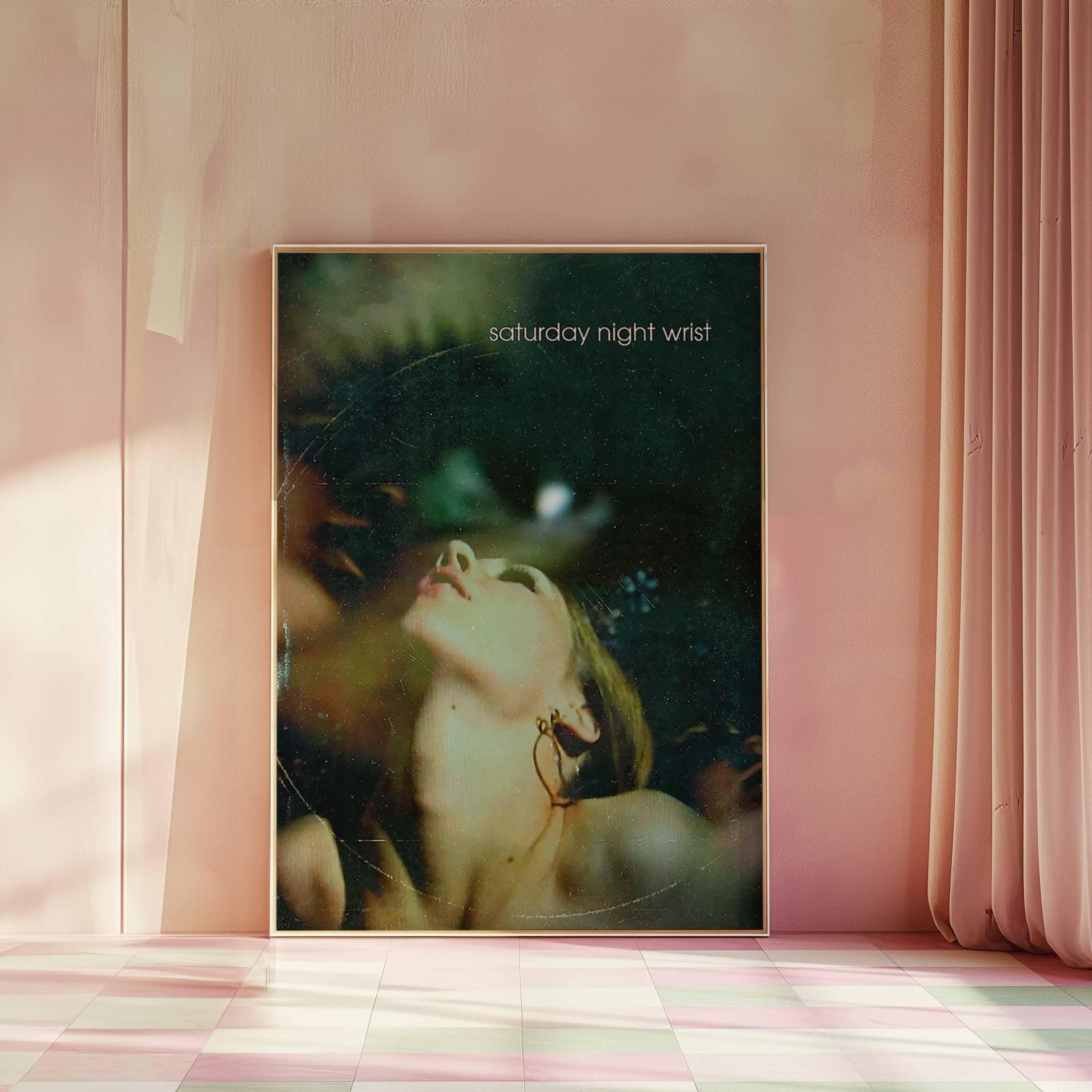 Saturday Night Wrist Vinyl Poster | Dreamy Vintage Art | Deftones Band Fans | Indie Music Decor | Atmosphere Wall Aesthetic