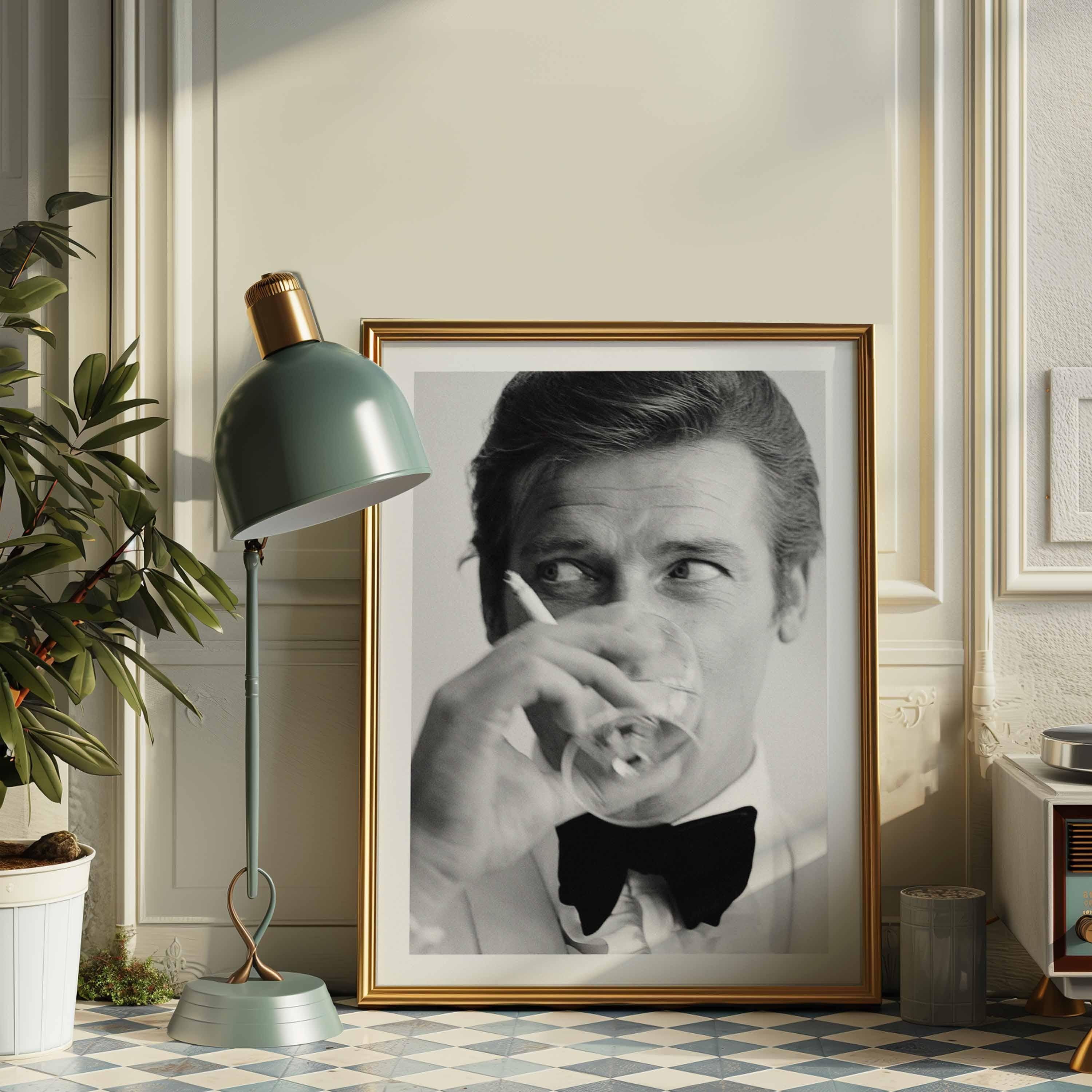 Vintage 1960s Black and White Photography | Classic Hollywood Portrait | Retro Wall Art | Elegant Home Decor