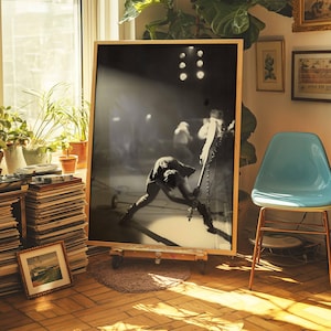 Punk Rocker Live Concert Printable | Vintage Music Poster Digital Download | Artistic Wall Art Print