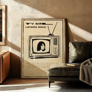 TV Girl Lovers Rock Vintage Poster | Retro Music Wall Art Print | Printable Instant Download Decor