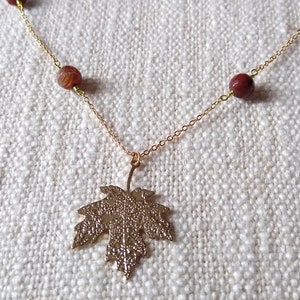 Autumn Leaves Falling Necklace - Red, All Too Well, Swiftie Necklace, Eras, stocking stuffer, bridesmaid gift