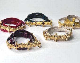Judith Leiber  Gold Multi-Color Gemstone Belt JUDITH LEIBER GOLD-TONE MULTICOLOR CABOCHON STONE STATEMENT  main image 3