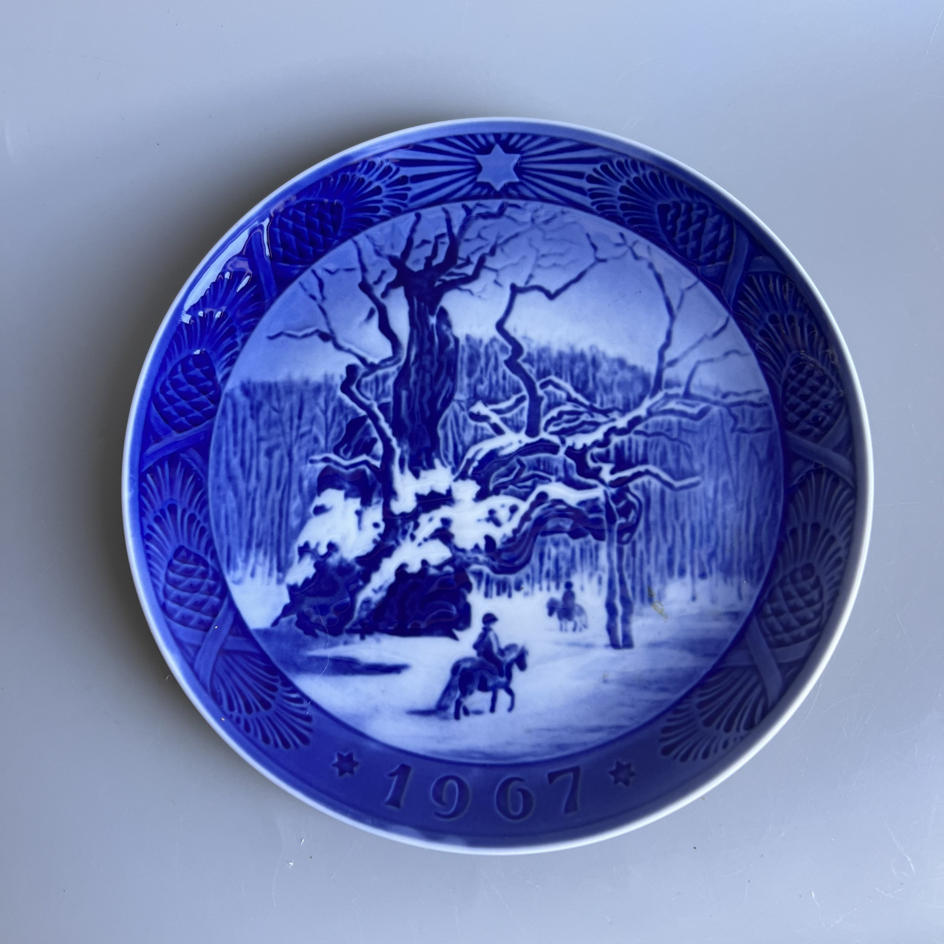 Piatto Di Natale Royal Copenhagen 1973 - Porcellana Originale Danese, Decorata A Mano, Edizione Limitata - Foto 6