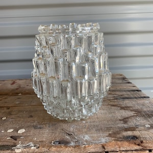 Light Globe Ceiling Mount Art Deco Shade Thick Clear GlassLight Shade