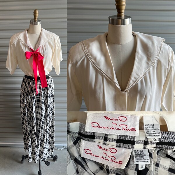 80’s Black Cropped Sweater Top by Miss D by Oscar de la Renta main image 0