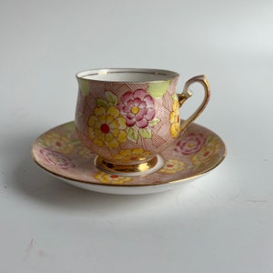 Phoenix Bone China Teacup & Saucer: English Floral Tea Cup