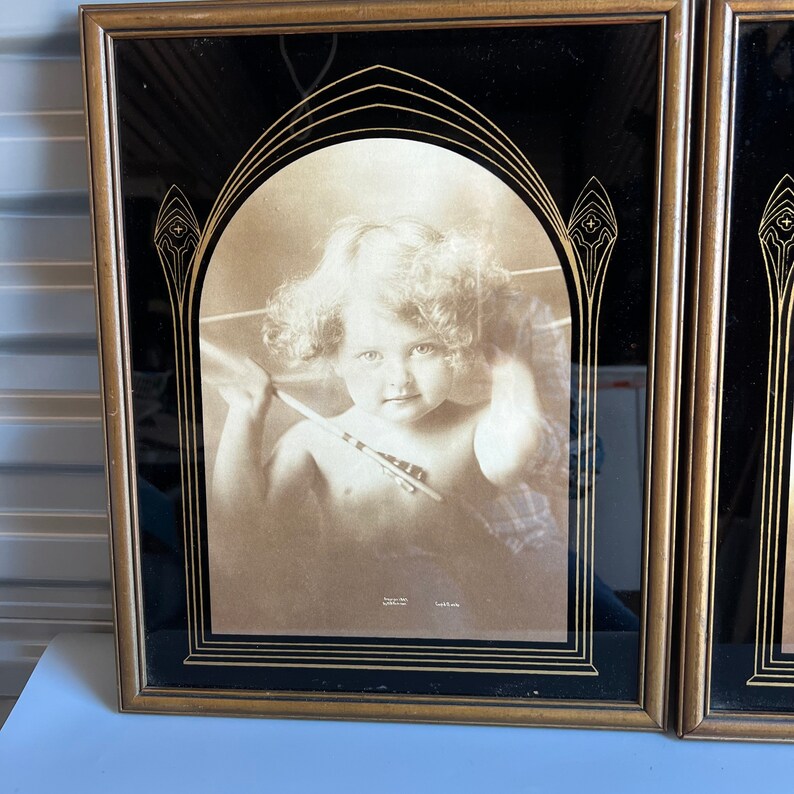 Antique Frames Art Deco Reverse Painted Glass Frames With Etsy