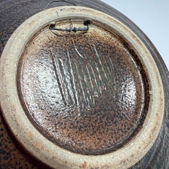 アート陶器プレート：渦巻き模様の小物入れボウル、7インチ