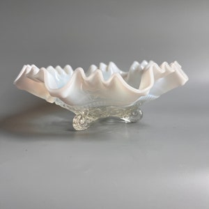 Antique Northwood Opalescent Ruffled Bowl: EAPG Candy Dish