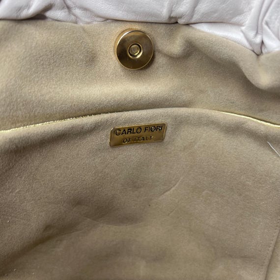 Patchwork Leather and Snake Handbag by Carlo Fior… - image 12