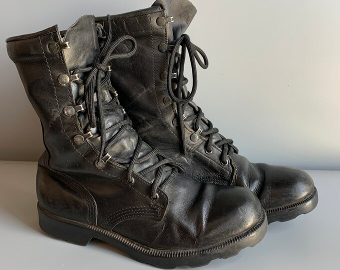 Altama Black Jump Boots Leather Military Style Combat Boot - Etsy