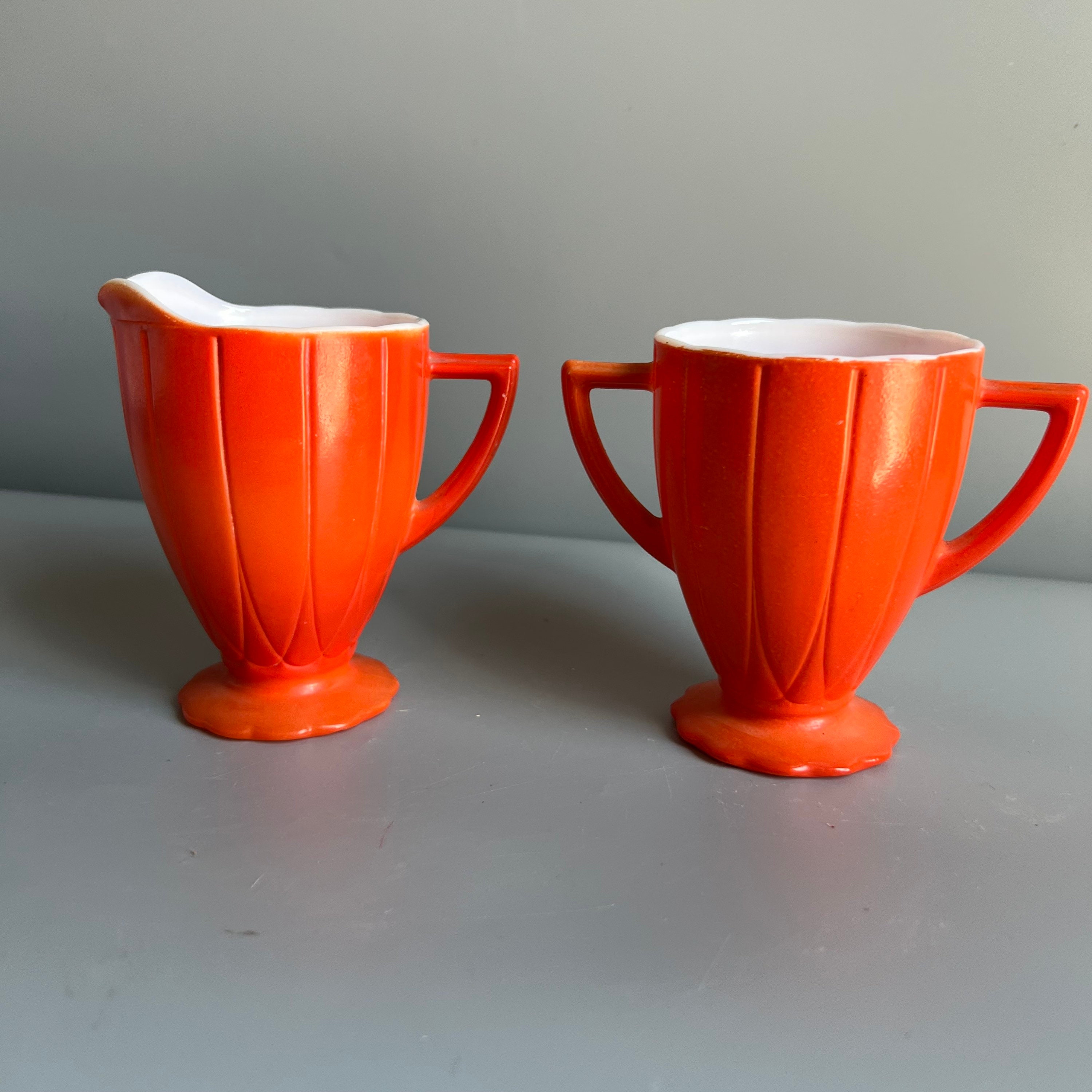 Orange China Set 1940s - Etsy