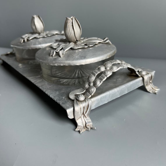 Rodney Kent Serving Tray With Covered Condiment Dish #403 Rodney Kent Serving Tray With Covered Condiment Dish #403