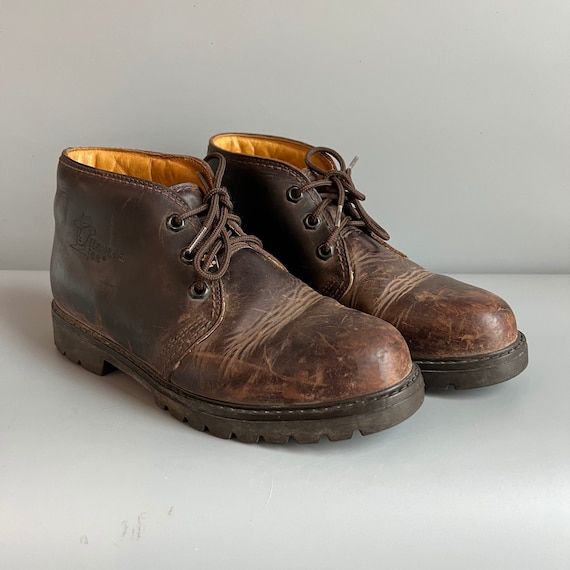 Havana Joe Boots Short Size 39 Brown Leather With Oil Rubbed