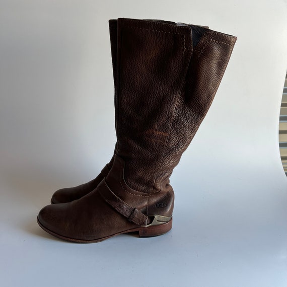 Brown Ugg Riding Boots Womens Size 8 - image 4