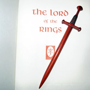 Hair Stick - Fantasy Sword 1 Hair Toy  in Padauk Wood