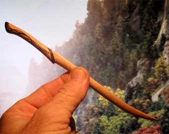 Hair Stick - Legolas Fighting Knife in Solid Maple