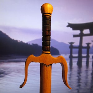 Hair Stick - Sai in Cherry Wood