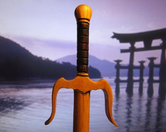 Haarstab - Sai in Kirschholz