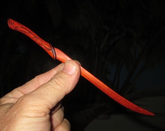 Hair Stick - Legolas Fighting Knife in Solid Padauk