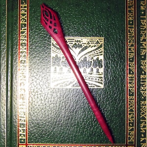 Hair Stick - Wizard&#39;s Staff Hair Toy in Purpleheart