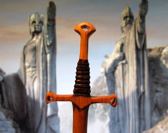 Hair Stick - Fantasy Sword 1 Hair Toy  in Oak