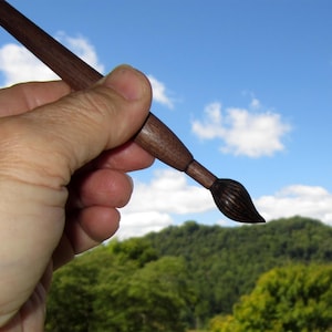 Hair Stick - Artist's Brush in Walnut