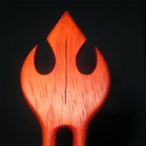 Hair Fork Fantasy Princess Hairpiece in Padauk Wood