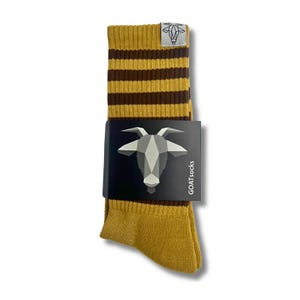 Striped &quot;Be Great&quot; GOAT Socks