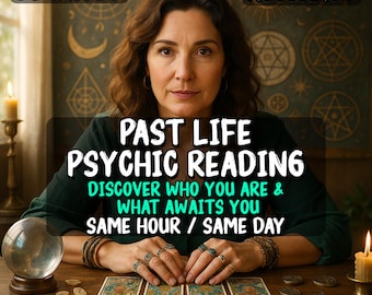 Past Life Psychic Reading, Reincarnation & Karmic Insight, Clairvoyant Medium Reading, Soul Memory, Spirit Guide, Soul Memory, Same Hour