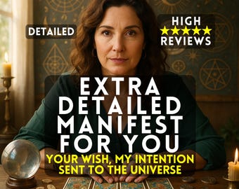 Personalized Manifestation Ritual, Psychic Medium Reading, Love, Money, Career and Luck, Same Hour Reading, Positive Manifest reading