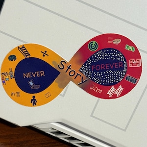 JID Never / Forever Story Album Sticker | Vinyl sticker for Laptops, Notebooks, Water Bottles, etc.